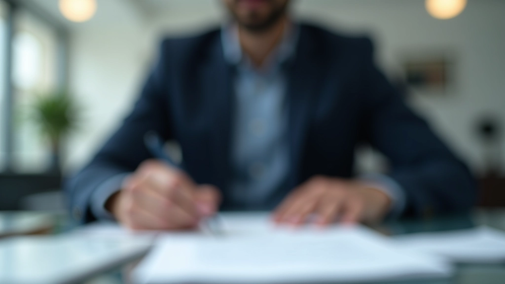 Muž nebo žena podepisující smlouvu s bankou ohledně spořicího účtu